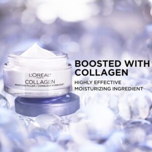 L’Oréal Paris Collagen Face Moisturizer, Skin Care, Day And Night Cream, Anti-Aging Face Cream To Smooth Wrinkles, Non-Greasy 1. 7 Oz. - Image 5