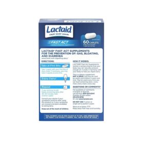 Lactaid Fast Act Caplets, 60 Count - Image 3