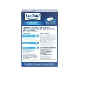 Lactaid Fast Act Caplets, 60 Count - Image 8