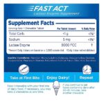 Lactaid Fast Act Lactase Enzyme Supplement, Chewable Tablet, Vanilla Twist, 60 Count - Image 4