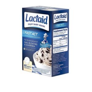Lactaid Fast Act Lactase Enzyme Supplement, Chewable Tablet, Vanilla Twist, 60 Count - Image 7