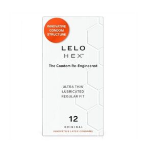 Lelo Hex The Re-Engineered Luxury Condoms With Unique Hexagonal Structure, 12 Count - Image 1