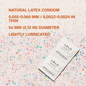 Lelo Hex The Re-Engineered Luxury Condoms With Unique Hexagonal Structure, 12 Count - Image 3