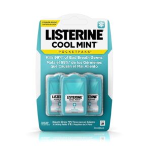 Listerine Pocketpaks Cool Mint Pack of 72 Count by Listerine - Image 1