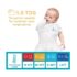 Love To Dream Swaddle UP- 50/50- Gray Stripe- Medium 13.2- 18.7 lbs - Image 3