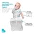 Love To Dream Swaddle UP- 50/50- Gray Stripe- Medium 13.2- 18.7 lbs - Image 4