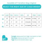 Love To Dream Swaddle UP- 50/50- Gray Stripe- Medium 13.2- 18.7 lbs - Image 5