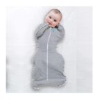 Love To Dream Swaddle UP Original 1.0 TOG, Gray, Small, 8-13 lbs. - Image 2