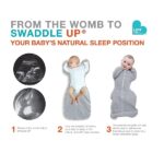 Love To Dream Swaddle UP Original 1.0 TOG, Gray, Small, 8-13 lbs. - Image 5