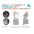Love To Dream Swaddle UP Original 1.0 TOG, Gray, Small, 8-13 lbs. - Image 5
