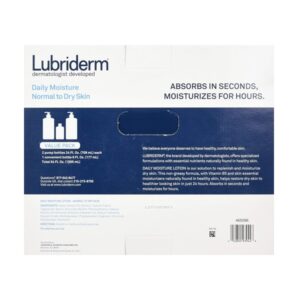 Lubriderm Daily Moisture Lotion Value Pack 2/24oz + 1/6oz = Total of 54 Oz - Image 2