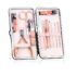 Manicure Set, Pedicure Kit Nail Scissors Stainless Steel Professional Toenails Cuticle Cutter Clipper Fingernails Grooming Kit with Pink Leather Travel Case (12pcs Pink) - Image 6