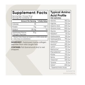 Marine Collagen Peptides Powder | Pescatarian Friendly, Keto Certified & Non-GMO Verified - Easy to Mix in Water or Juice! (12oz Bottle) - Image 3