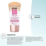 Maybelline Dream Fresh Medium Coverage Dewy Bb Cream For Normal Skin, Medium/Deep, 30Ml - Image 8