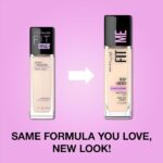 Maybelline Fit Me Dewy + Smooth Natural Liquid Full Coverage Foundation Makeup For Dry Skin, Fair Ivory, 1 Fl Oz., Pack Of 1 - Image 2