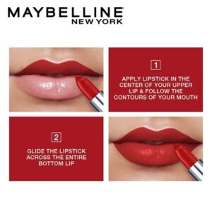 Maybelline New York Color Sensational Creamy Matte Lipstick, 665 Lust Blush, 3.9g - Image 4