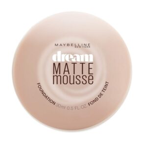Maybelline New York Dream Matte Mousse Light Coverage Foundation Cream For All Skin Typesy Natural, 18Ml, Pack Of 1 - Image 1