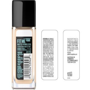 Maybelline New York Fit Me Matte Plus Poreless Oil Full Coverage Foundation For Oily Skin - True Beige, 1 Fluid Ounce, Pack Of 1 - Image 4