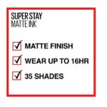 Maybelline New York Super Stay Matte Ink Liquid Lipstick, 10 Dreamer, 5g - Image 3