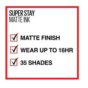 Maybelline New York Super Stay Matte Ink Liquid Lipstick, 10 Dreamer, 5g - Image 3