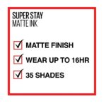 Maybelline New York Super Stay Matte Ink Liquid Lipstick, 10 Dreamer, 5g - Image 5