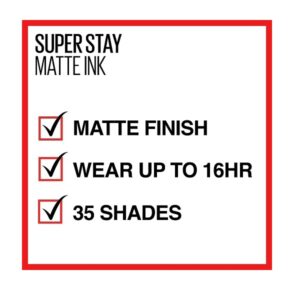 Maybelline New York Super Stay Matte Ink Liquid Lipstick, 10 Dreamer, 5g - Image 5