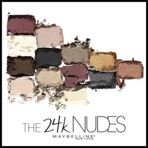 Maybelline New York The 24K Nudes Eyeshadow Palette with Metallic Finish (0.34 Ounce) Metallic Finish - Image 3