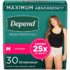 Medium, 30: Depend Fit-Flex Incontinence Underwear For Women, Maximum Absorbency, M, Tan, 30 Count (Packaging May Vary)