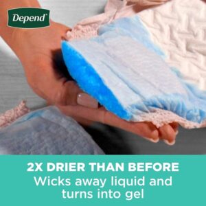 Medium, 30: Depend Fit-Flex Incontinence Underwear For Women, Maximum Absorbency, M, Tan, 30 Count (Packaging May Vary) - Image 5