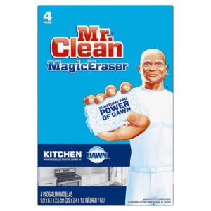 Mr Clean Magic Eraser Kitchen & Dish Scrubber, 4 Count - Image 1