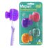 Mspan Electric Toothbrush Head Cover: Sonic Toothbrush Cap Travel Protector Plastic Brush Pod Protection Clip Case Value Pack, Purple, Pack of 1