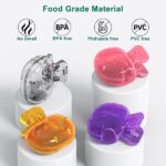 Mspan Electric Toothbrush Head Cover: Sonic Toothbrush Cap Travel Protector Plastic Brush Pod Protection Clip Case Value Pack, Purple, Pack of 1 - Image 2