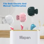 Mspan Toothbrush Cover Cap Case Brush Head Protector Pods Plastic Travel Tooth Brushing Clip for Manual & Electric Toothbrush - 6 Packs - Image 4