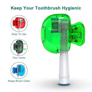 Mspan Toothbrush Head Cover Cap: Toothbrush Protector Brush Pod Case Protective Plastic Clip Bathroom Cool Stuff for Household Travel - Image 3