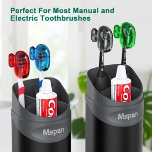 Mspan Toothbrush Head Cover Cap: Toothbrush Protector Brush Pod Case Protective Plastic Clip Bathroom Cool Stuff for Household Travel - Image 4