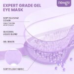 NEWGO Cooling Eye Mask Reusable Gel Eye Mask for Puffy Eyes, Ice Eye Mask Cold Eye Mask Frozen with Plush Backing for Headache, Migraine, Stress Relief - Purple - Image 4
