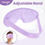 NEWGO Cooling Eye Mask Reusable Gel Eye Mask for Puffy Eyes, Ice Eye Mask Cold Eye Mask Frozen with Plush Backing for Headache, Migraine, Stress Relief - Purple - Image 5