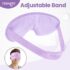 NEWGO Cooling Eye Mask Reusable Gel Eye Mask for Puffy Eyes, Ice Eye Mask Cold Eye Mask Frozen with Plush Backing for Headache, Migraine, Stress Relief - Purple - Image 5