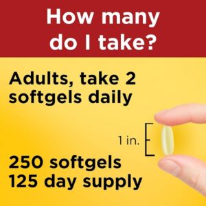 Nature Made Fish Oil 1000 Mg Softgels 250-Count - Image 4