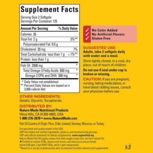 Nature Made Fish Oil 1000 Mg Softgels 250-Count - Image 5