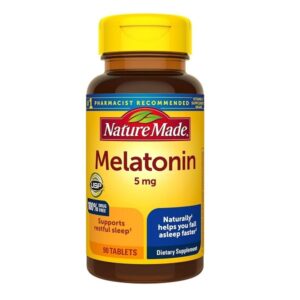 Nature Made Melatonin Tablets, 5 Mg, 90 Count - Image 1
