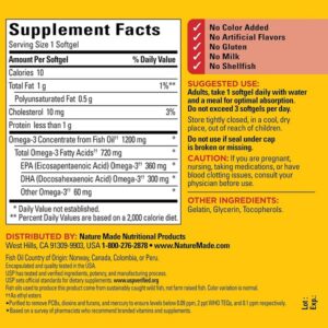 Nature Made One per Day Fish Oil 1200 mg Softgels 100 Count w. Omega-3 720 mg - Image 4