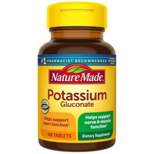 Nature Made Potassium Gluconate 550mg, 100 Tablets - Image 1