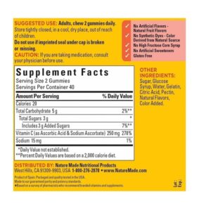 Nature Made Vitamin C Adult Gummies Tangerine, 80 Count - Image 4