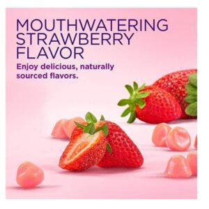 Nature's Bounty Hair, Skin & Nails with Biotin, Strawberry Gummies Vitamin Supplement, Supports Hair, Skin, and Nail Health for Women, 2500 mcg, 140 Ct - Image 3