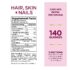 Nature's Bounty Hair, Skin & Nails with Biotin, Strawberry Gummies Vitamin Supplement, Supports Hair, Skin, and Nail Health for Women, 2500 mcg, 140 Ct - Image 4