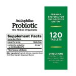 Nature's Bounty Acidophilus Probiotic, Pack of 120 Tablets - Image 2