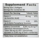 Nature's Bounty Cranberry Fruit 4200 mg, Plus Vitamin C 120 Softgels - Image 3