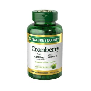 Nature's Bounty, Cranberry, With Vitamin C, 250 Rapid Release Softgels - Image 1