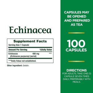 Nature's Bounty Echinacea, 100 Capsules - Image 2